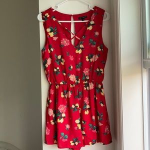 Casual Floral Romper